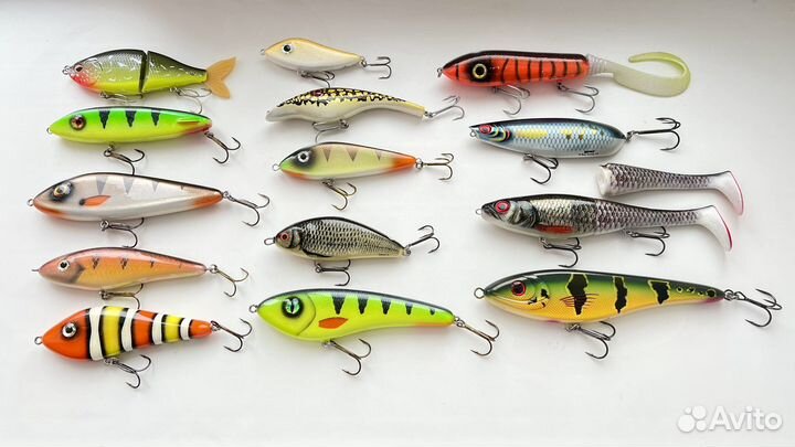 Джеркбейты Custom + Strike pro+Salmo+ Svartzonker