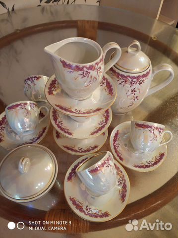 Кофейный сервиз Орхидея гдр