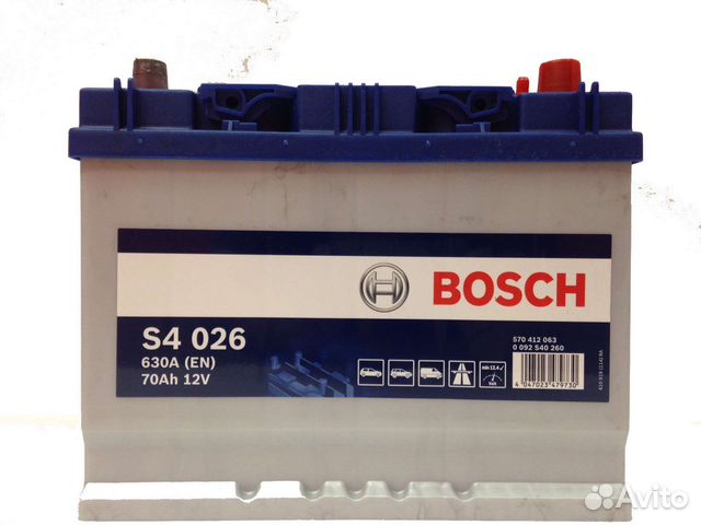 Аккумулятор Bosch S4 Asia 026 570 412 063