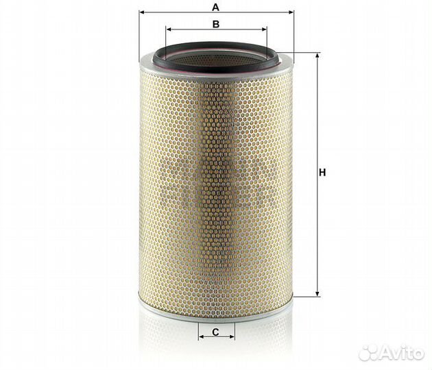 Mann-filter C 33 1600/2- Фильтр воздушный