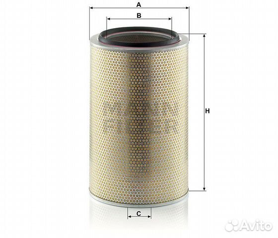 Mann-filter C 33 1600/2- Фильтр воздушный
