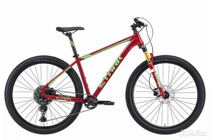 Велосипед Stark Armer 29.6 HD бордовый/зеленый 20