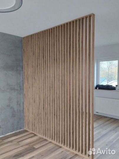 Перегородки,настенные рейки из сосны