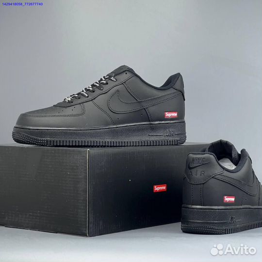 Кроссовки Nike Air Force 1 Low & Supreme (Арт.96653)