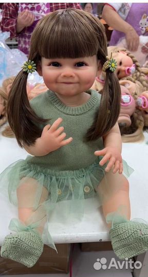 Кукла Реборн полностью силиконовая девочка