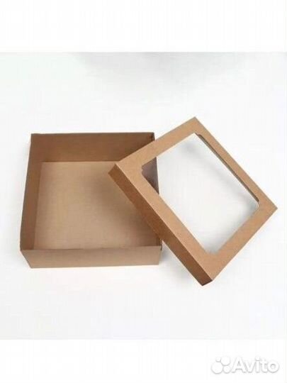 Коробка самосборная с окном