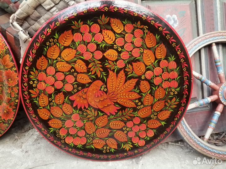 Хохлома посуда СССР винтаж, самовар, братина, скоб