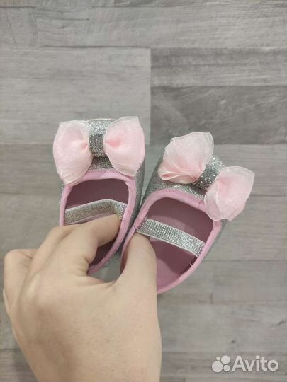Пинетки туфельки тапочки на малышку девочку годик