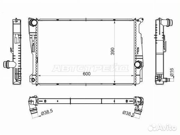 Радиатор BMW X4 F26 14, BMW X3 F25 10-17
