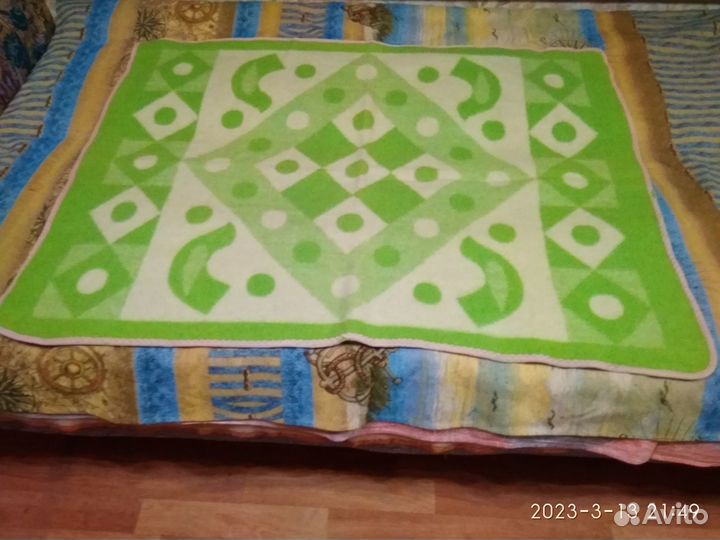 Одеяло взрослое и детское шерстяное СССР