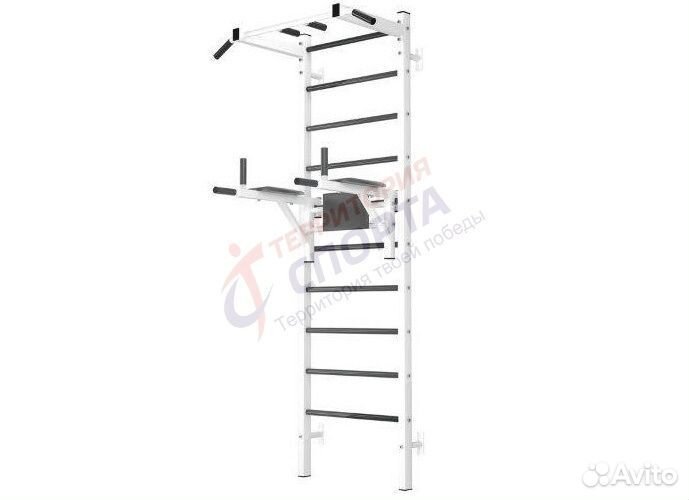 Комплекс с навесным турником и брусьями со спинкой