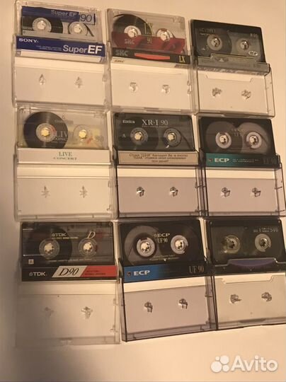 Аудиокассеты sony, skc, tdk, raks, еср