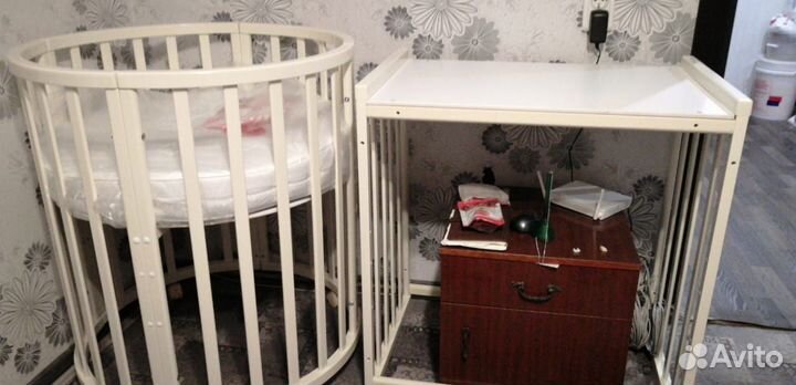 Овальная кроватка 7в1jakomo teo