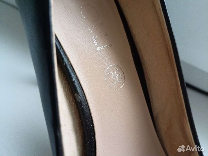 Туфли женские черные классические 36 на каблуке