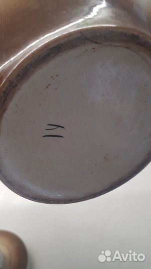 Заварочный чайник СССР керамика большой 80-х годов