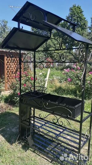 Мангал с печкой