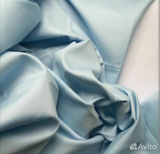 Однотонное постельное белье сатин полуторка, евро