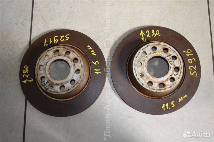 Диск тормозной задний диски Passat B6 Golf Tiguan