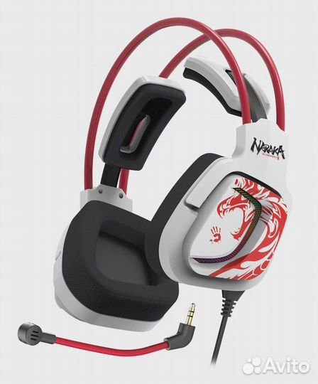 Проводные игровые наушники A4Tech Bloody G575 белы