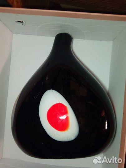 Ваза интерьерная из толстого стекла 1кг