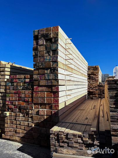 Брус обрезной 100х100х6000 мм цена за штуку Артикул B1269