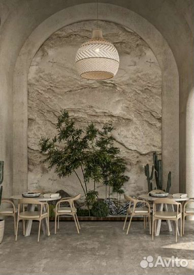 Барельеф.Роспись стен.Скалы в интерьере