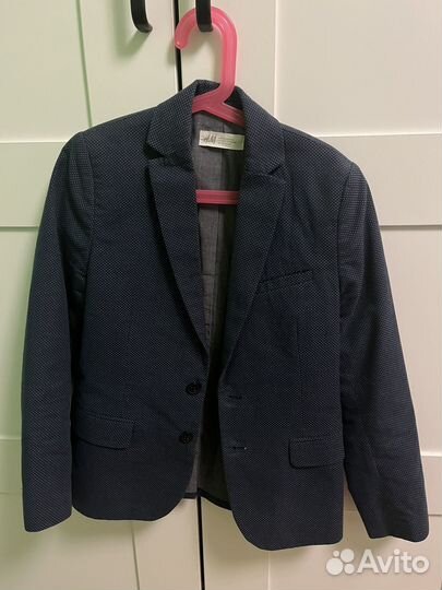 Пиджак h&m для мальчика 140