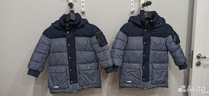 Зимняя куртка для мальчика gulliver 116 с очками