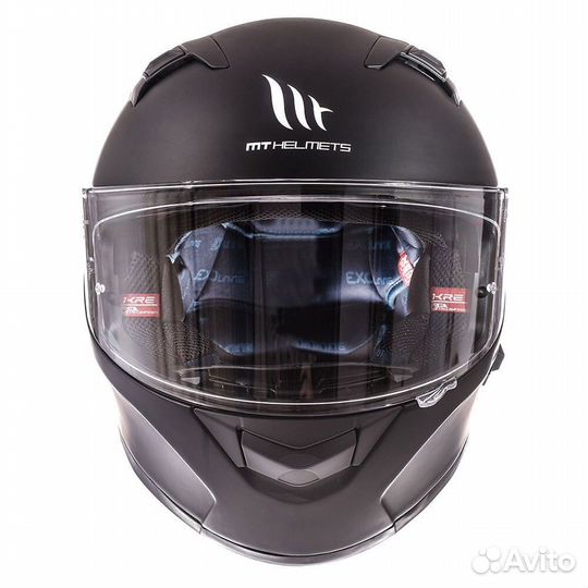 MT helmets Kre SV Solid Full Face Helmet Черный