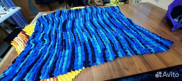 Плед детский вязаный ручная работа