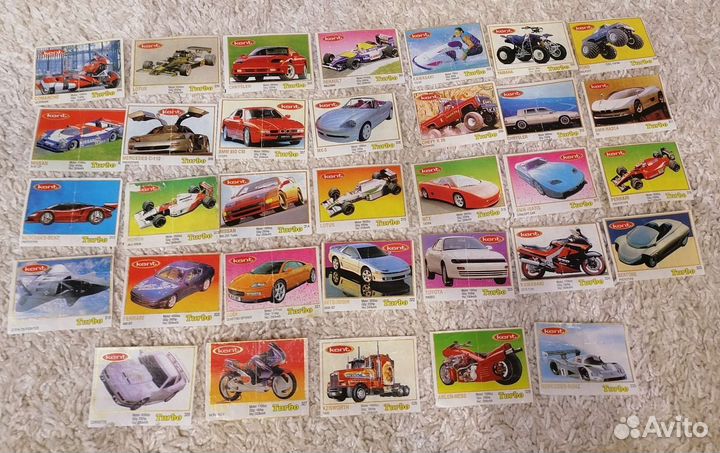 Вкладыши Turbo жёлтые 261-330 полная серия