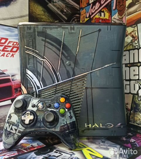 Xbox 360 Slim 500gb halo Limited Edition