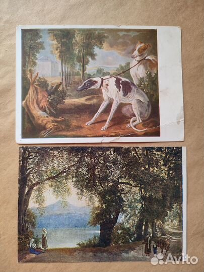 Старинные открытки русская живопись