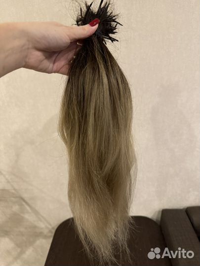 Волосы для наращивания блонд омбре