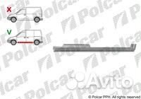 Порог левый перед для ford transit/tourneo connect (C170) 05.03-09.06 4D