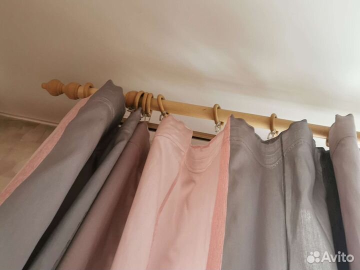 Карнизы для штор двухрядные бу