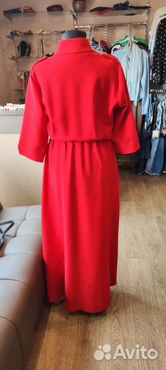 Красное платье для девушки, женщины, 46 размер