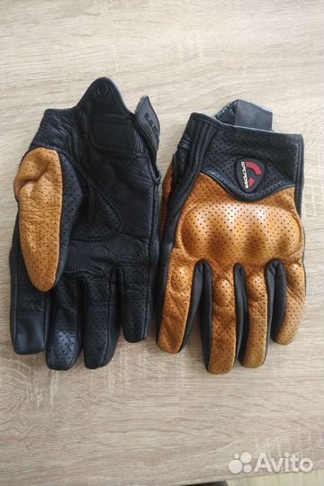 Мотоперчатки кожаные