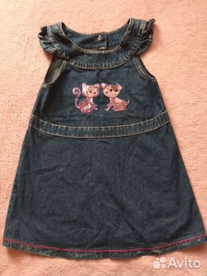 Вещи на девочку 4-7 лет пакетом)