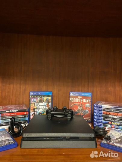 Sony playstation 4 slim + диск