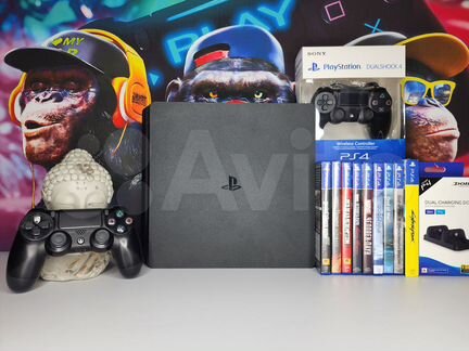 Sony PlayStation 4 slim /Идеальное состояние 90игр