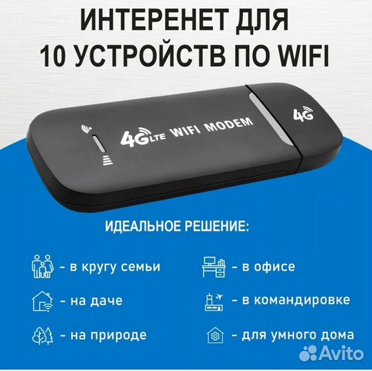 Модем и роутер 4g wi fi