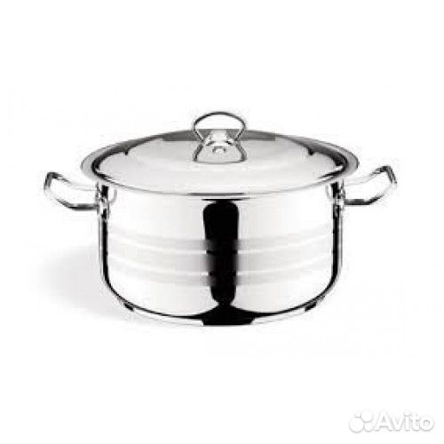 Большие кастрюли из нерж. стали. 12,16,28л