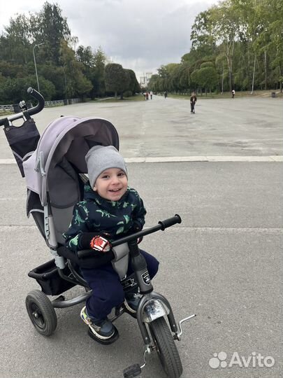 Детский велосипед с родительской ручкой