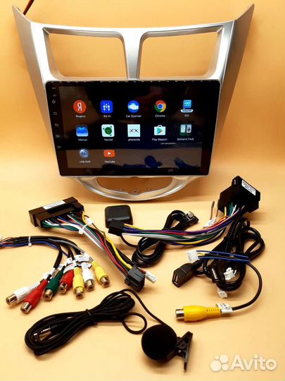 Магнитола андроид Хёндэ Солярис, Акцент 2010-16г