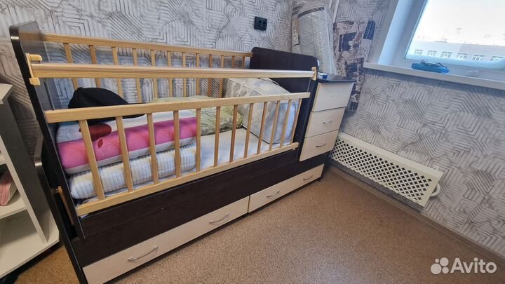 Манеж детский 2в1