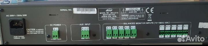 JMU-307A Панель монитора на 10 каналов