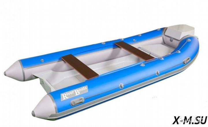 Лодка RIB riverboats RB400(встроенный рундук,синяя