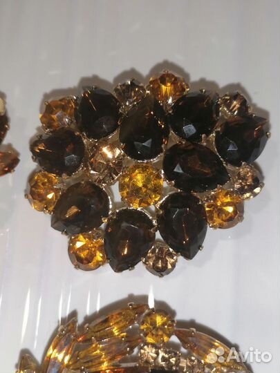 Винтажные броши Чехословакия