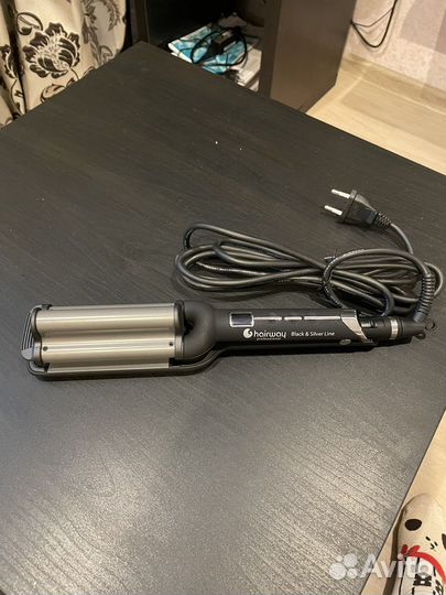 Плойка волна Hairway 04012 Black Silver Line